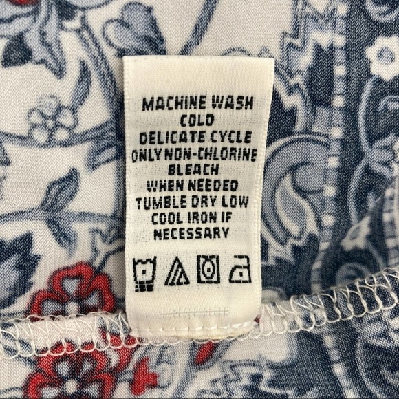 Max Studio Size Small Floral Print Boatneck Half Sleeve Jersey Shift Dress - Picture 6 of 8